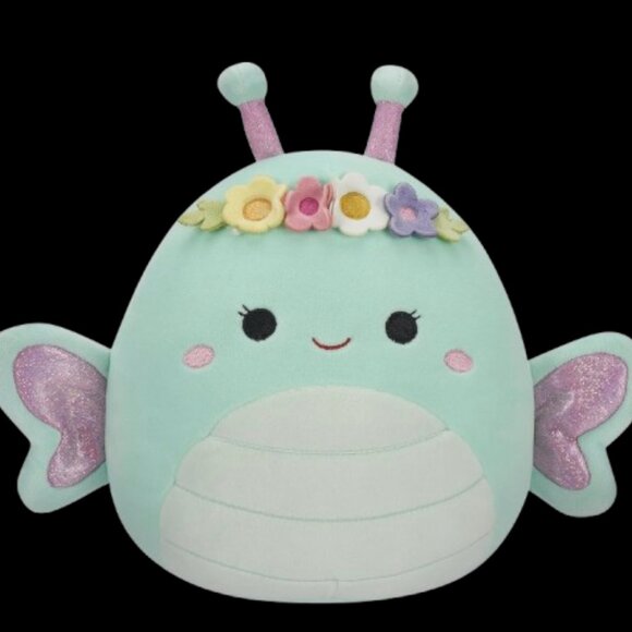 Squishmallows 12 inch Reina Butterfly with Flower Headband
